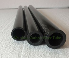 3K Carbon Fiber Tube OD 30mm x ID 20/25/26/27/28mm Roll Wrapped Pipe 500mm