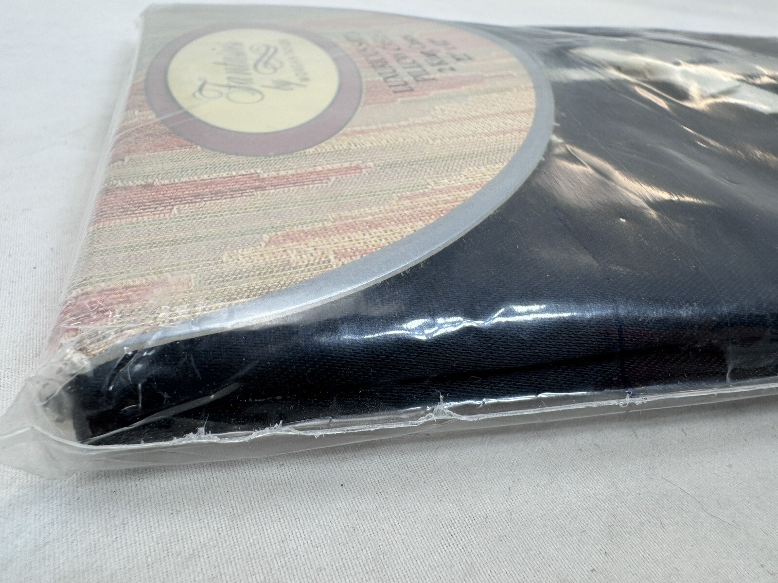 Black Satin KING Pillowcases Fantasies By Morgan Taylor Sealed NOS VTG