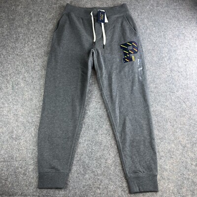 Polo Ralph Lauren Patchwork Gray Joggers Pants St Andrews Plaid P Men