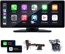 Portable Apple CarPlay & Android Auto 10.26" IPS Touch Screen Car Stereo Radio