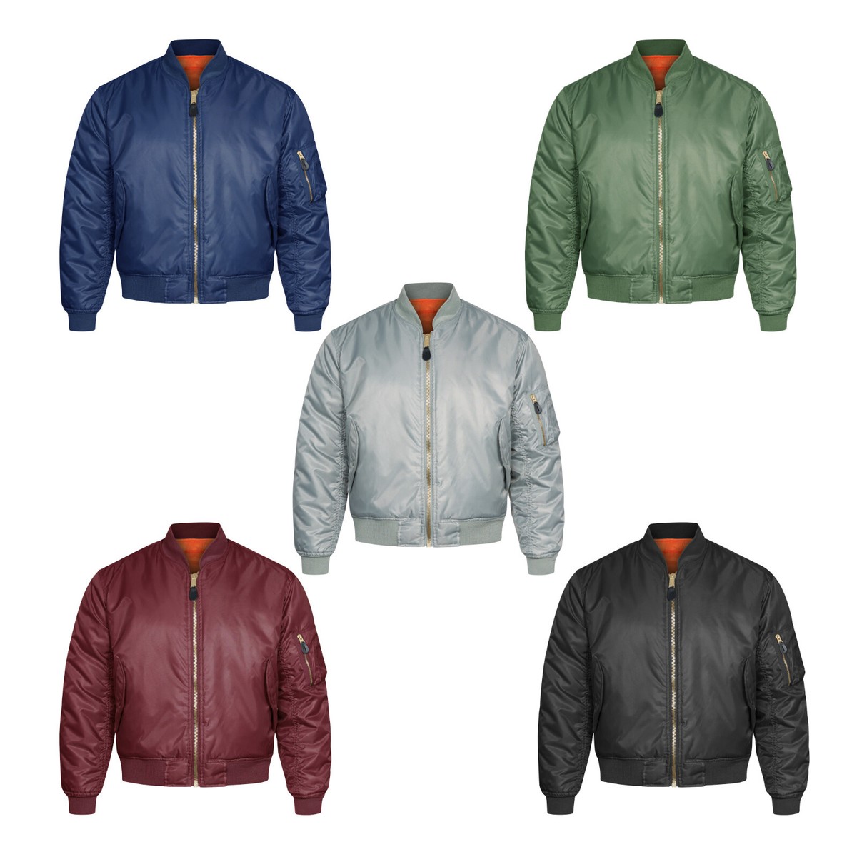 MA1 Flight Bomber Jacket Combat Army Military Air Force US MA1 Flight Bomber Jacket Combat Army Military Air Force US