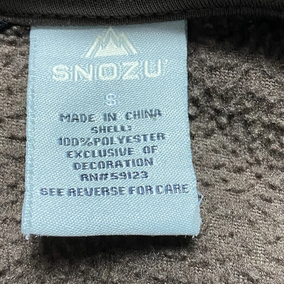 Jaqueta de lã snozu feminina manga longa zíper completo tamanho pequeno - Imagem 3 de 4