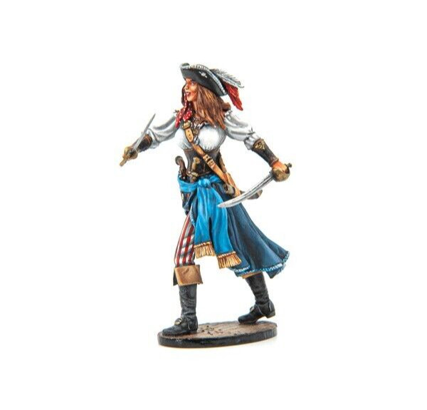 Figurine Pirate Femme PIR006 par First Legion avec Double Sabre