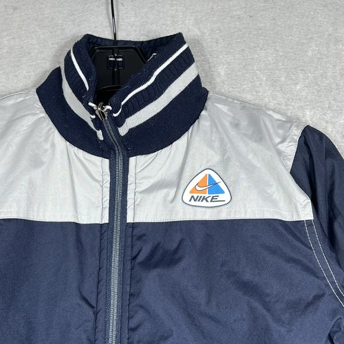 VTG 90’s Nike Reversible Jacket Big Swoosh Embroidered Full Zip Kids 16 Red Tag - Picture 10 of 15