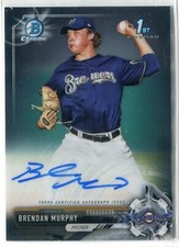 2017 Bowman Chrome Brendan Murphy AUTO AUTOGRAPH RC BREWERS