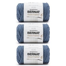 Macrame Denim Yarn - 3 Pack of 8.8oz/250g - Blended Fiber - 6 Super Bulky -