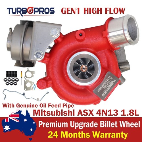 GEN1 High Flow Billet Turbo+Oil Feed Pipe For Mitsubishi ASX 4N13 1.8L 1515A224 - Afbeelding 1 van 17