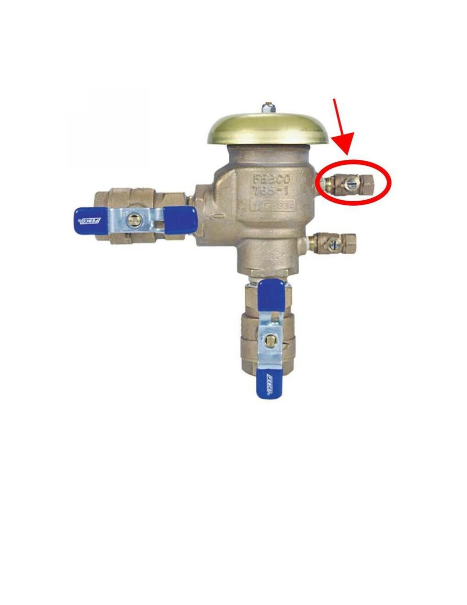 Febco 1/2 In. Bronze Pressure Vacuum Breaker Backflow Preventer, Quarter Turn Sh - Foto 6