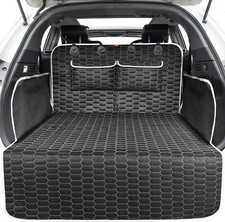 SUV Cargo Liner for Dogs, Waterproof Cargo Cover Pet Trunk Mat with Bumper Fl...
