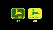 John Deere Vintage 1968  Historic Redrawn Green or Yellow Emblem Sticker Decal