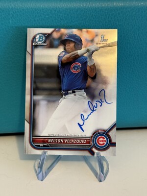 2022 Bowman Chrome Prospect Auto Nelson Velazquez #CPA-NV Auto
