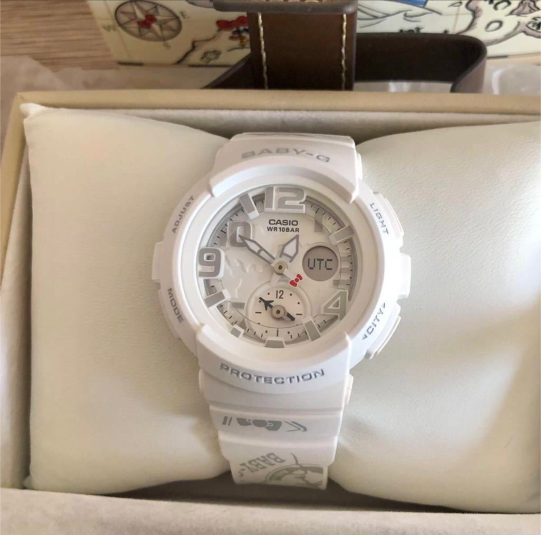 CASIO Baby-G × Hello Kitty wristwatch BGA-190KT-7BJR White Quartz  