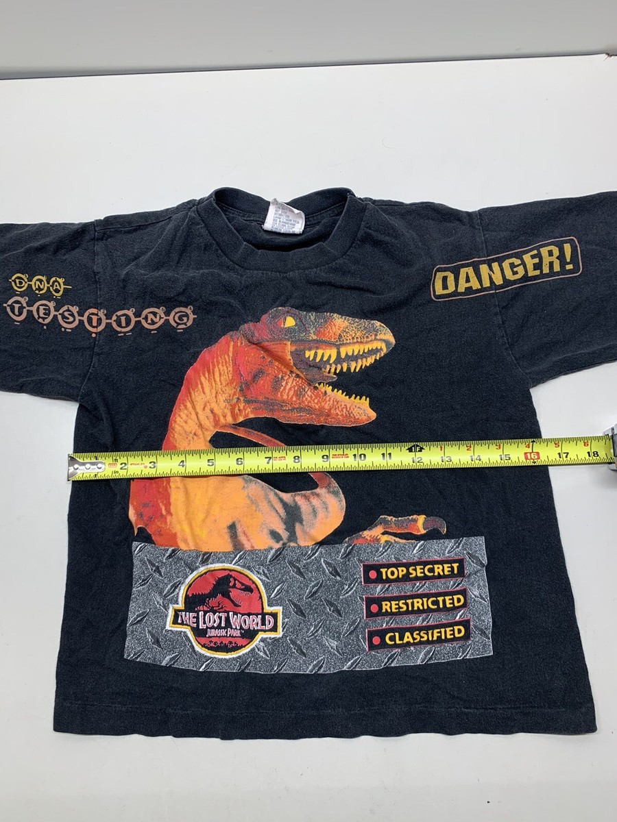 Vintage 1997 Jurassic Park The Lost World Youth Kids Shirt Medium