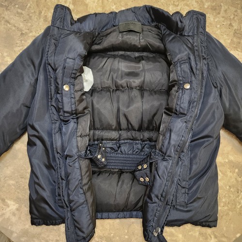 PRADA Hooded PUFFER Jacket 100% Piumino D'oca Size M MEN MINIMALIST VtG W/Hanger - Picture 12 of 24