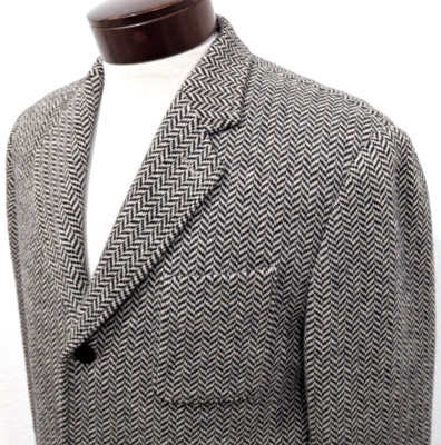OUTERKNOWN Men's Knit Blazer HERRINGBONE White Black RARE SAMPLE Size M $398*