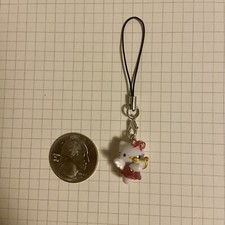 Hello Kitty Angel Harp Phone Charm Keychain