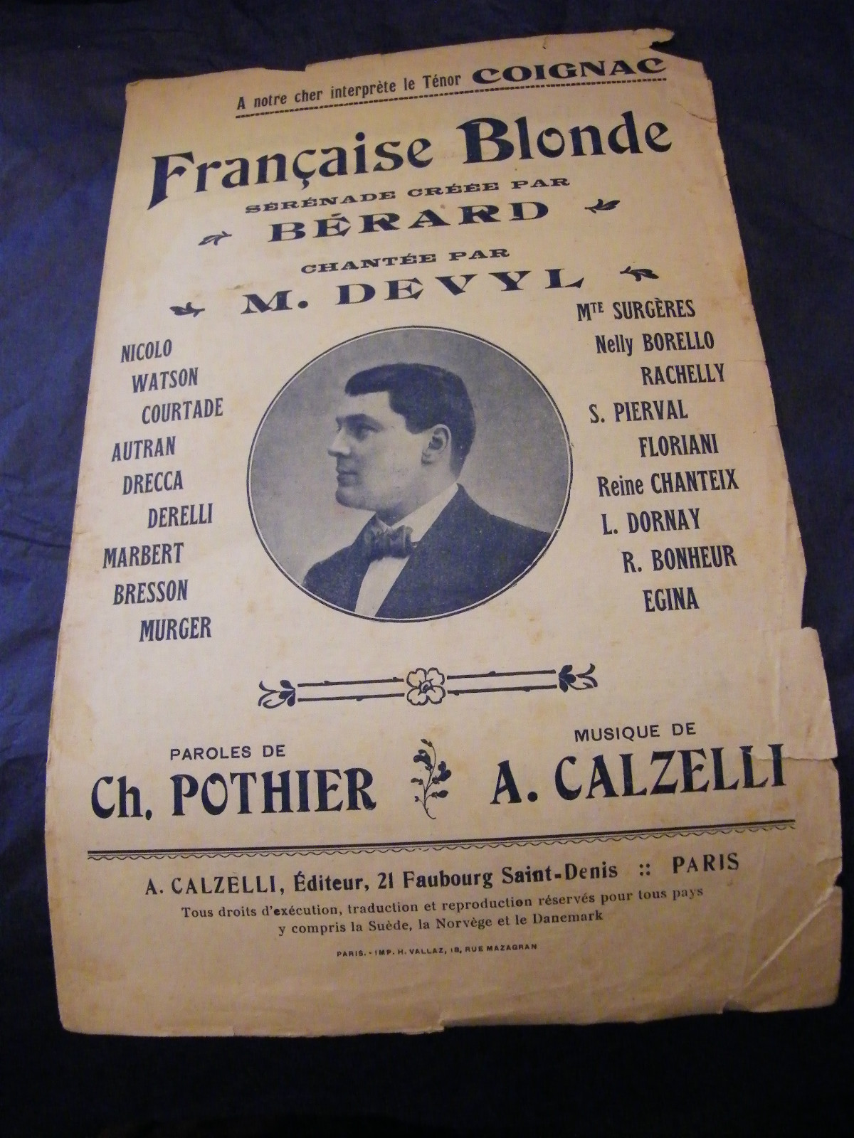 Partition Loading French Partition Blonde Devyl Music Sheet | eBay Australia