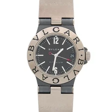 Bvlgari Diagono Titanium Watch TI32TA Swiss Quartz Timepiece