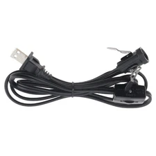 Salt Lamp Cord Replacement with E12 Socket  Rotary Switch, 4.9ft