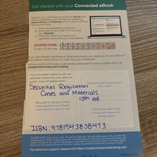 414-EBOOK ACCESS CODE ONLY for Securities Regulation : Cases and Materials