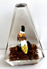 Vintage Hand Carved Painted Pheasant Lucite/acrylic Unique Canada Paperweight — photo 2