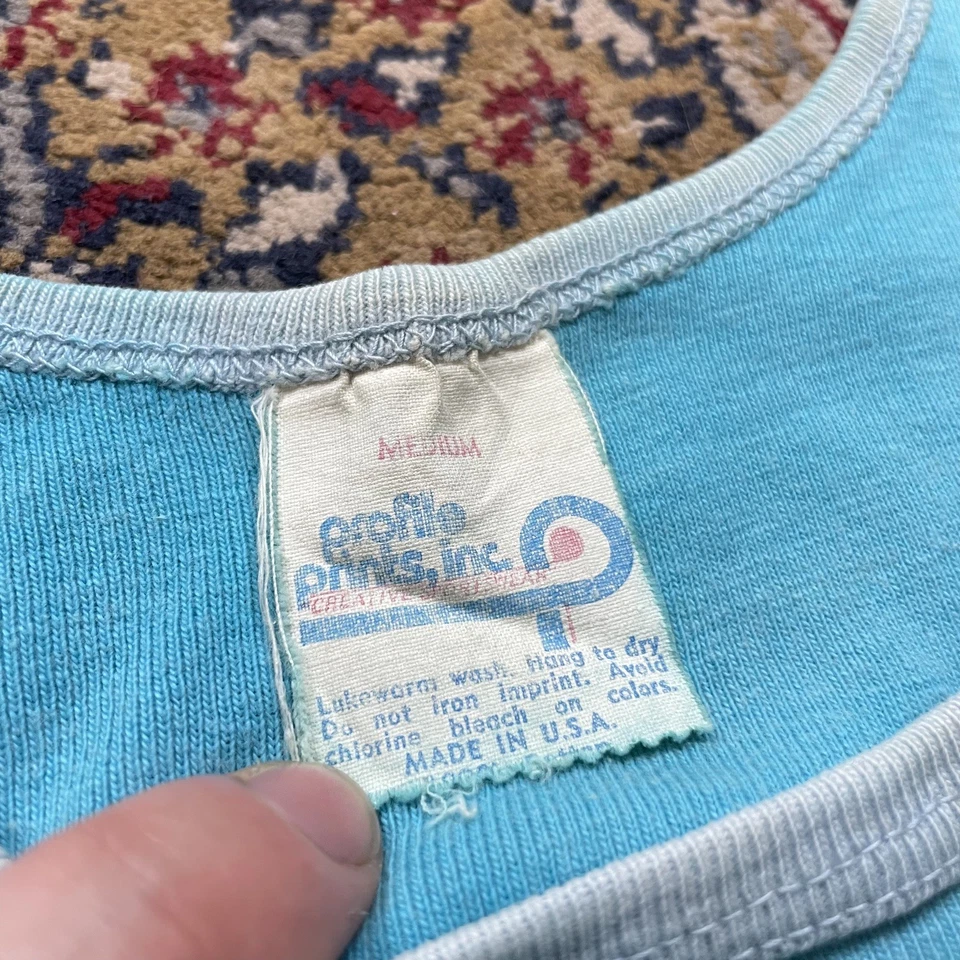 Camiseta sin mangas Coors Sand and Suds de colección verdadera acanalada azul verdoso timbre playa surf EE. UU. Foto 3 de 4