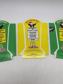 McDonald's Monopoly SEGA Saturn French Fry Holders W/ Unpulled Tabs