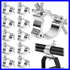 10 Pack Truss Lighting Clamps, 2 Inch Aluminum Alloy DJ Light Clamp, 220 lb T...