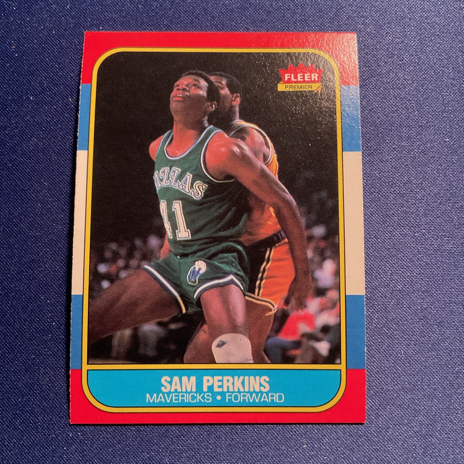 1986-87 Fleer #86 Sam Perkins Mavericks NM/MT