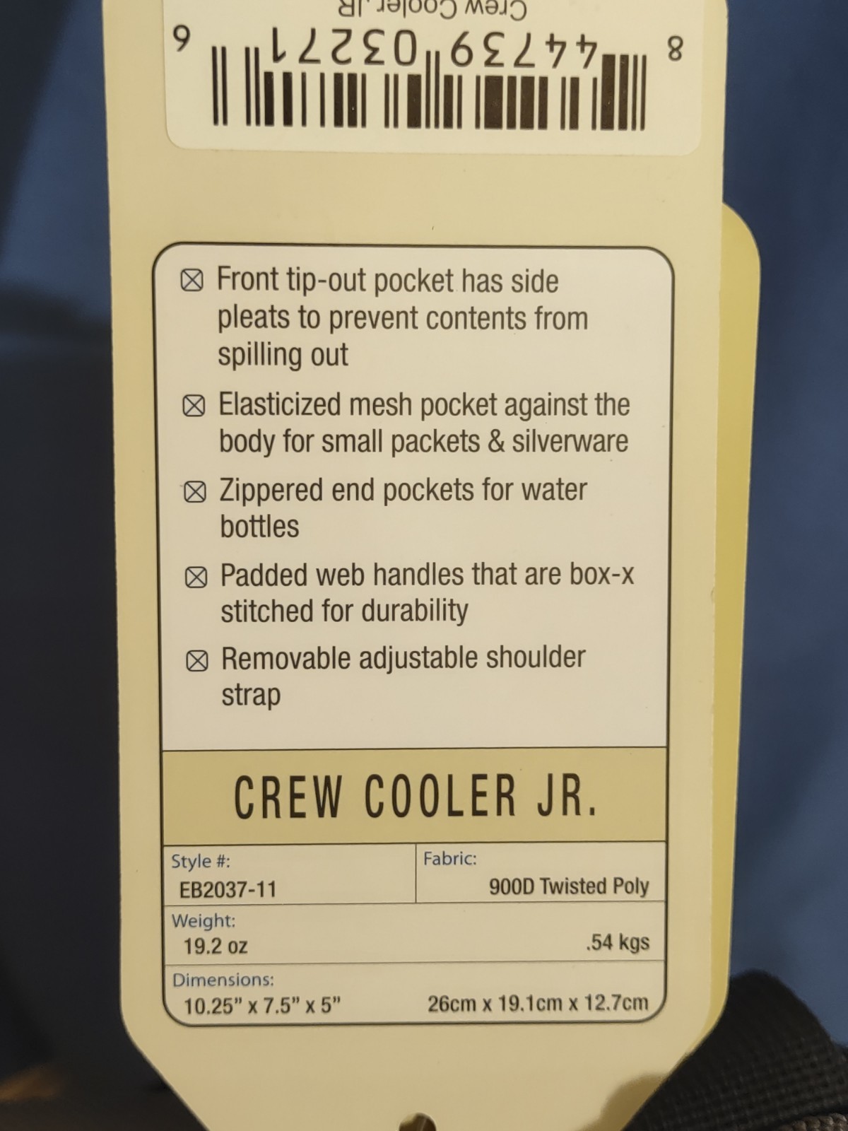 NWT Discontinued eBags Lunch Bag  Crew Cooler Jr Grey Unused NEW