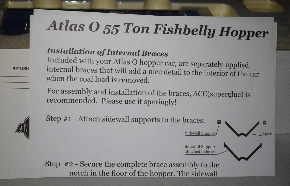 Atlas 7754-2 55 Ton Fishbelly Hopper Norfolk & Western N&W - NEW O Gauge 2-Rail - Image 4 of 4