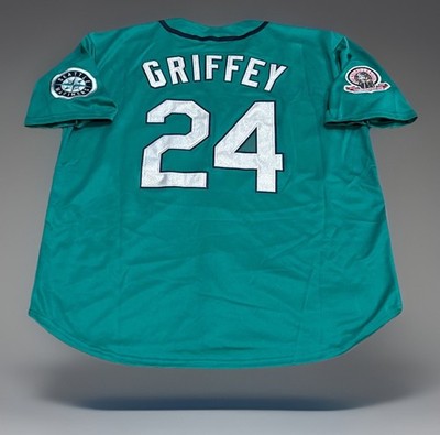 Ken Griffey Jr Seattle #24 Jersey Mens XL  1995 Mariners Green Teal Retro Alt