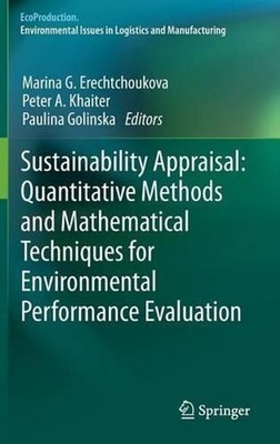 Sustainability Appraisal: Quantitative Methods and Mathematical Techniques for E