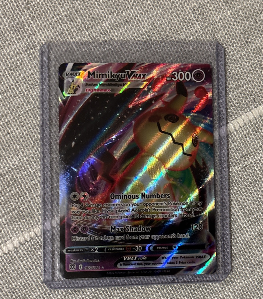 Mimikyu VMAX 069/172 Brilliant Stars Ultra Rare Holo Pokemon TCG Card NM