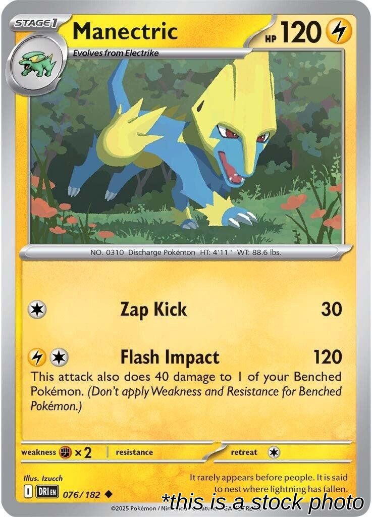 Manectric 076/182 NM Izucch Pokemon EN NH38