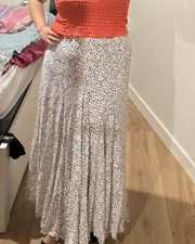 SIZE 8 Ex M&S multicoloured polka dot Midi Skirt