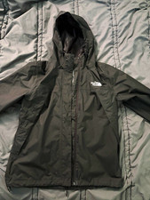 The North Face Women's Hooded Windbreaker Jacket Full Zip Nylon Black S