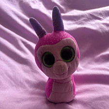 Ty Beanie Boo Schnecke Pl&uuml;schtier rosa/lila mit Glitzer-Schale, gro&szlig;en Augen