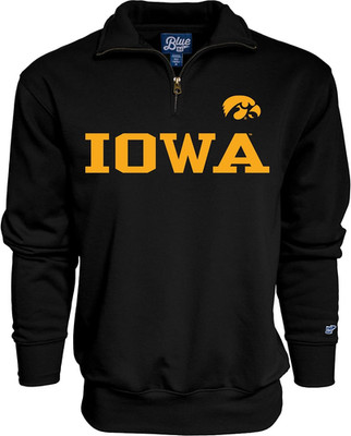 Men'S Iowa Hawkeyes Quarter Zip Sweatshirt Team Color, Team Color, X-Large