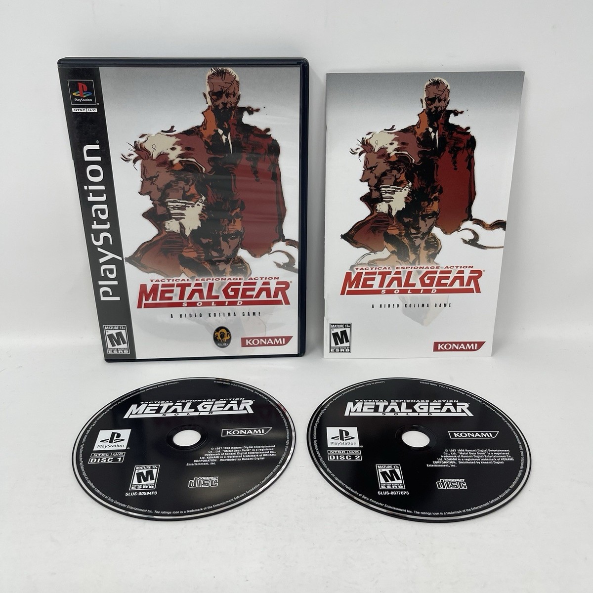 Metal Gear Solid Sony PlayStation 1 PS1 Long Box CIB w/Manual - Tested &  Works | eBay