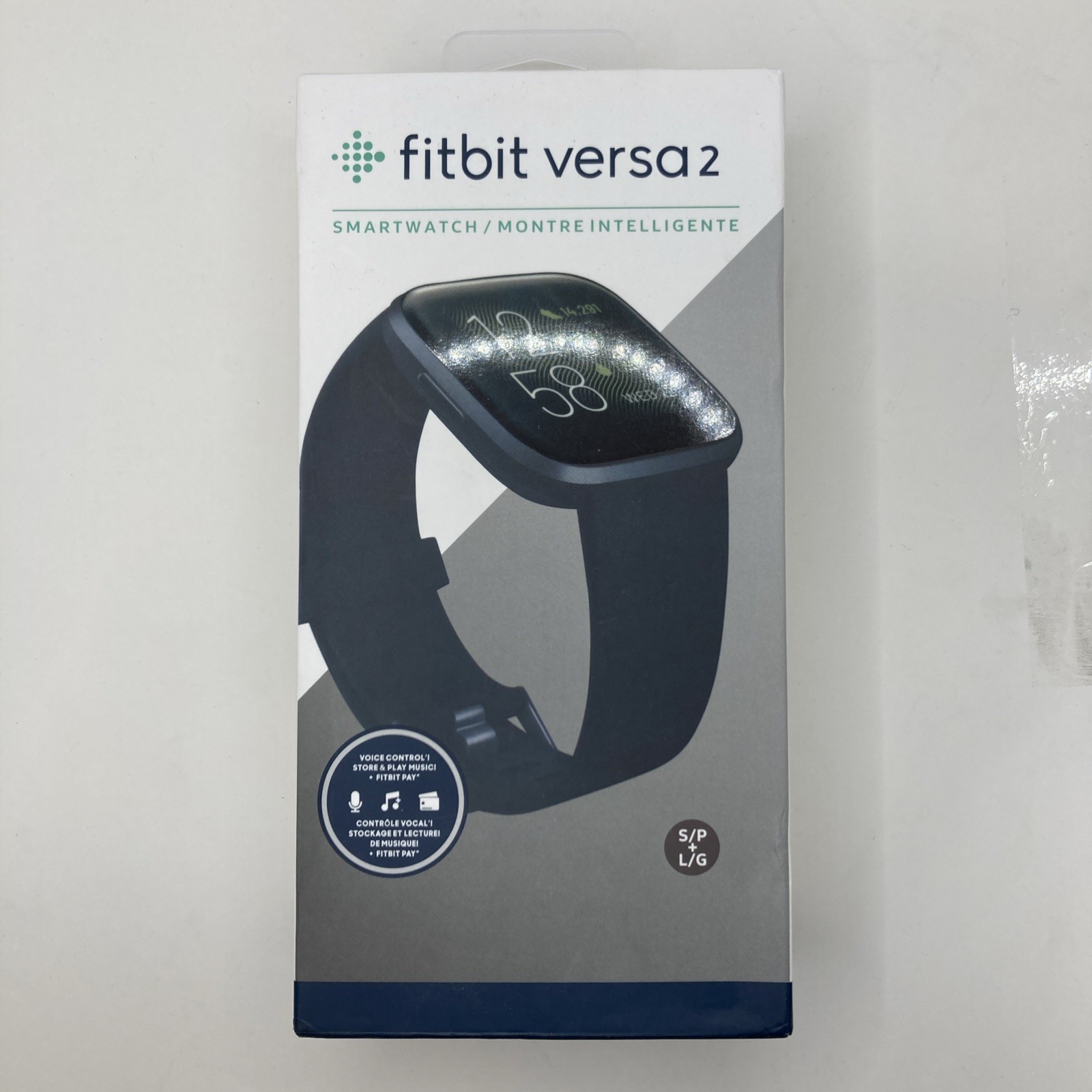 Open Box Fitbit Versa 2 Fitness Smartwatch - Activity Tracker - Black. Nm