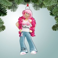 Cancer Walk Personalized Christmas Tree Ornament