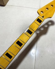 Yellow Maple electric BASS Guitar neck 20 fret J BASS Neck maple fingerboard