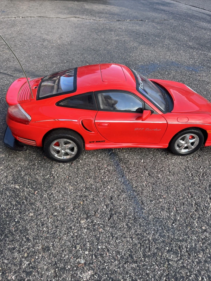 Porsche 911 New Bright RED RC 1/6 Scale Remote Control Car Only - Image 3 of 4