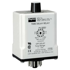 Single Function Time Delay Relay, Octal, Off Delay, 1 Functions 240V AC, DPDT