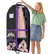 Dance Garment Bags for Dancers, 40" Garment Bags for 1 Pack 40 inches Purple