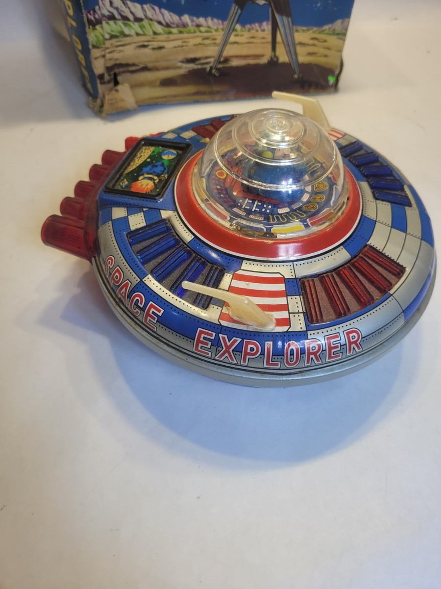 Vintage Moon 1 Space Explorer Ship Japan Ichiko Toy W/Orig Box