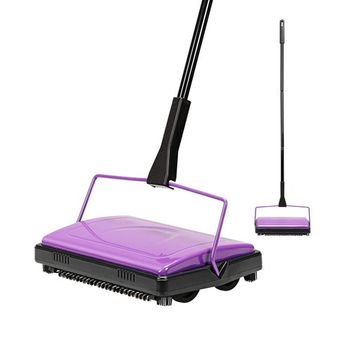 Carpet Sweeper Cleaner for Home Office Low&Undercoat Carpets Rugs Pet Hair Du...
