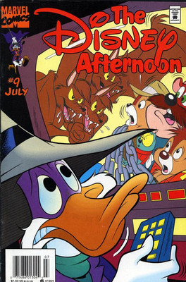 Disney Afternoon, The #9 (Newsstand) VG; Marvel | low grade - Darkwing Duck - we