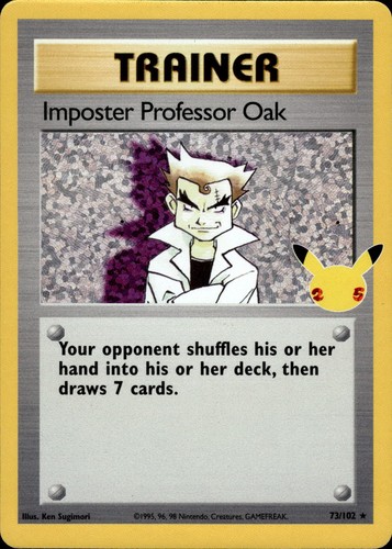 Pokemon Imposter Professor Oak Celebrations: Classic Colle... 73/102 Holofoil LP